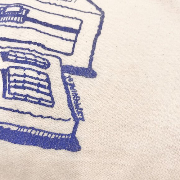 Vintage 80s T-Shirt Computer Humor Tech IT Funny Graphic Tee Retro Novelty Print - Picture 8 of 15